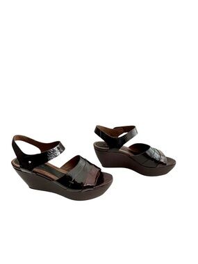 Y2K Patent Leather Marni Wedge Sandals